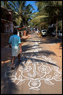 Road Leading To Theyyam Festival, Theyyam Ritual Dance, India