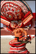 Wild Theyyam Dance, Theyyam Ritual Dance, India