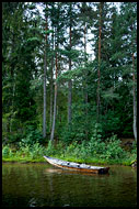Old Boat By Telemarkskanalen, The Telemark Canal (Telemarkskanalen), Norway