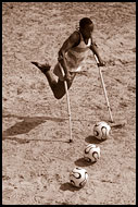 Amputee Team Training, Amputee Football Team, Sierra Leone