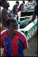 Fishermen Pushing Boat, People And Nature, Sierra Leone
