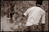 Transporting Soil In Diamond Mines, Diamond Mines, Sierra Leone