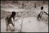 Workers In Diamond Mines, Diamond Mines, Sierra Leone