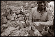 Worker In Diamond Mines, Diamond Mines, Sierra Leone