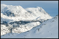 Nibbi And Skogshorn, Hemsedal In Winter, Norway