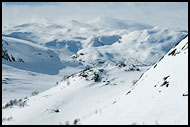 Overview From Kyrkjebønosi, Hemsedal In Winter, Norway