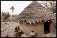 Typical Bedick House, Bedick Tribe, Senegal