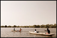 Boys On Pirogue, Casamance, Senegal