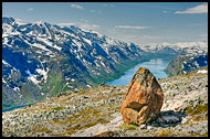 Stone By Besseggen, Jotunheimen, Norway