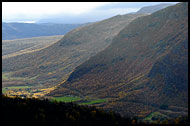 View Towards Grøndalen, Autumn In Hemsedal, Norway