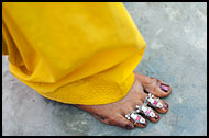 Toe Rings, Jaipur slum dwellers, India
