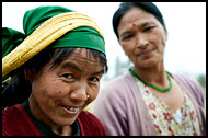 Bhutia Women, Buddhist Sikkim, India