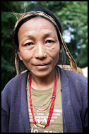 Bhutia Woman, Buddhist Sikkim, India