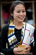 Chakhesang Woman Drinking Rice Beer, Nagaland, India