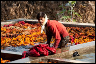 Washing The Clothes, Jaipur fabric factory, India