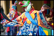 Performing The Dance, Cham Dance, India