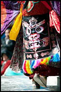 Colorful Decoration, Cham Dance, India