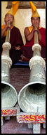 Monks Playing Dungchen, Cham Dance, India