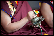 Monk Playing Cymbals, Cham Dance, India