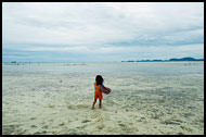 Girl And Sea, Sea gypsies - Bajau Laut, Malaysia