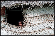 Curious Girl, Sea gypsies - Bajau Laut, Malaysia