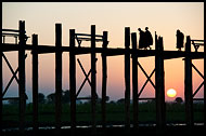 Monks And Sunset, Amarapura, Myanmar (Burma)