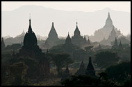 Temples During Sunset, Bagan, Myanmar (Burma)