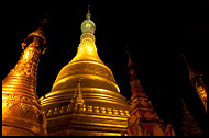 Shwemokhtaw Paya In The Evening, Delta Region, Myanmar (Burma)