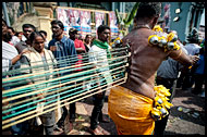 Pulling Kavadi, Thaipusam, Malaysia