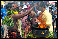 Giving Blessing, Thaipusam, Malaysia