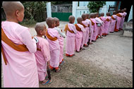Alms Round, Hsipaw, Myanmar (Burma)