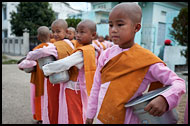 Nun With Alms Bowl, Hsipaw, Myanmar (Burma)