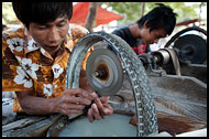 Grinding Jade, Mandalay, Myanmar (Burma)