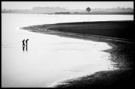 Taungthaman Lake, Black And White, Myanmar (Burma)