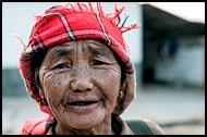 Hani Elderly Woman, Xishuangbanna, China