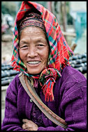 Miao Woman, Tribal Local Market, China