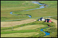 Houses And Riverband, Lofoten 2013, Norway