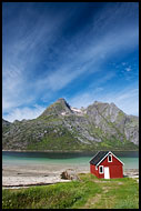 Boathouse And Mountains, Lofoten 2013, Norway