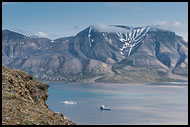 Hiorthfjellet And Adventfjorden, Svalbard, Norway